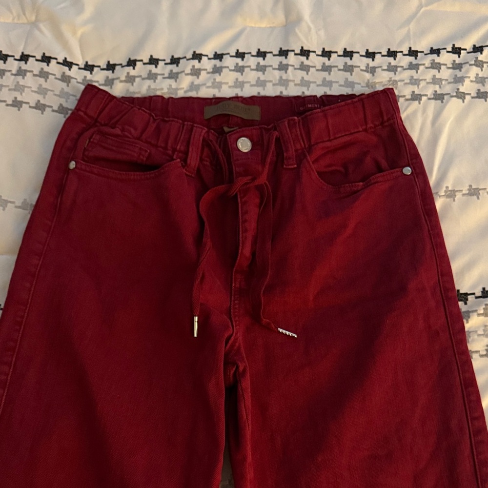 Judy Blue Women's Straight Leg Jeans - Red